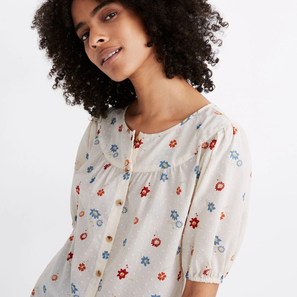 NWT Madewell Prose Shirt in Dotted Floral Heyday
